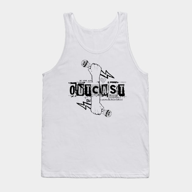 Outcasts Unite black logo Tank Top by adorkabledustinwood